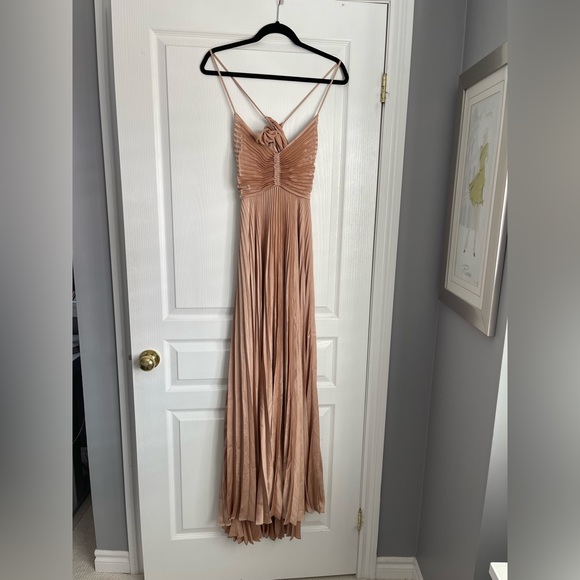 A.L.C Aries Satin Pleated Dress - Picture 2 of 7